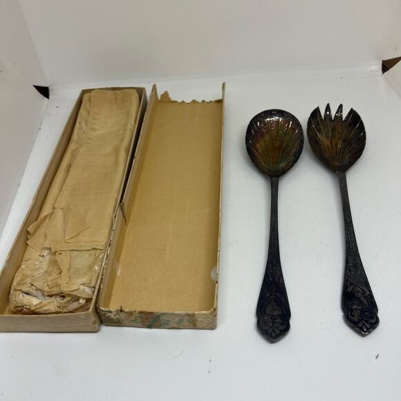 William Adams EPMS serving spoons Sheffield England - Picture 1 of 7